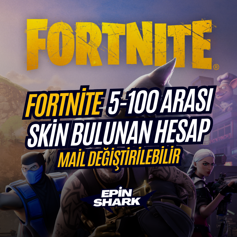 5-100 Skin Bulunan Random Hesap | FORTNITE